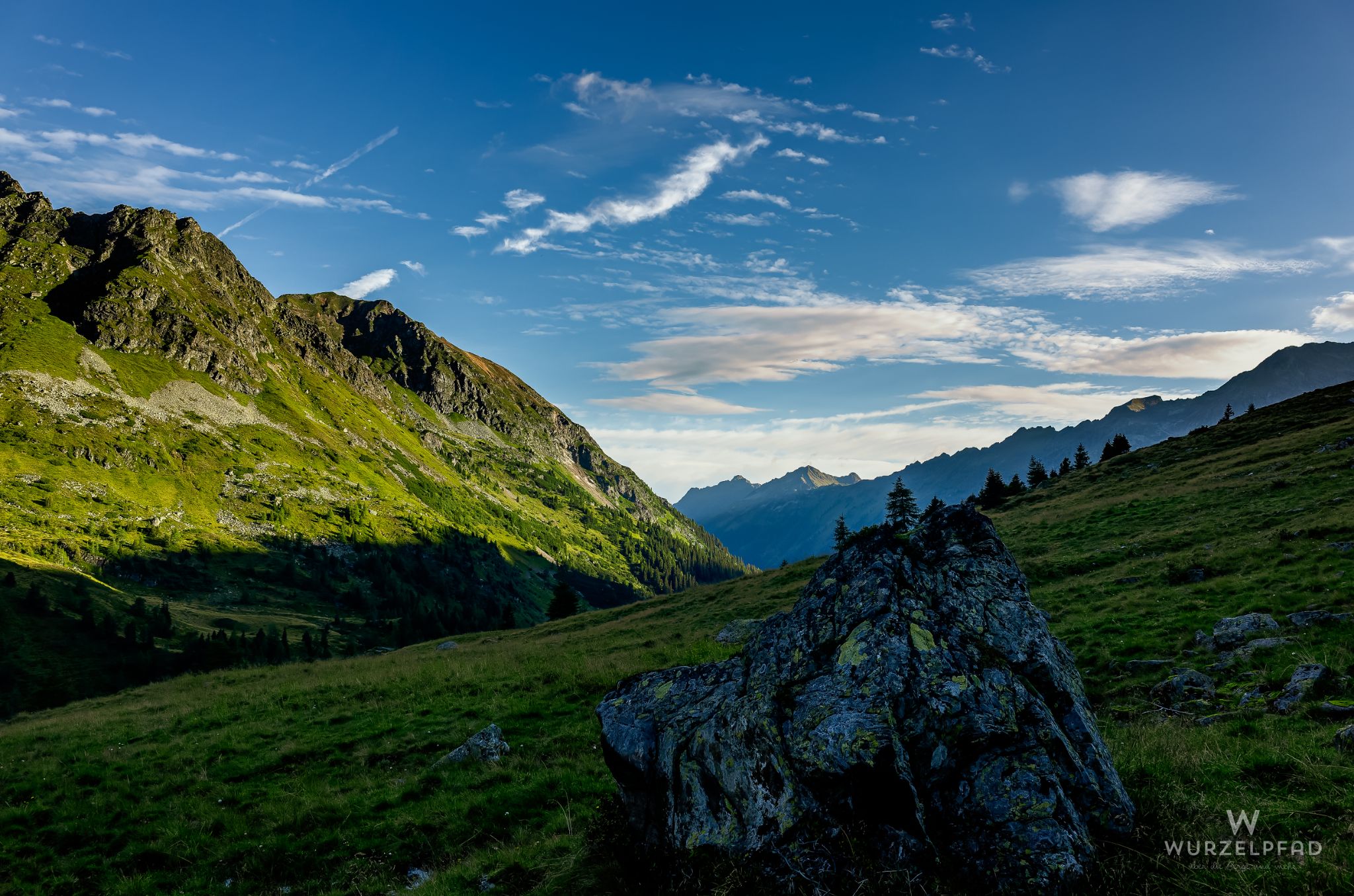 Berge im Morgenlicht